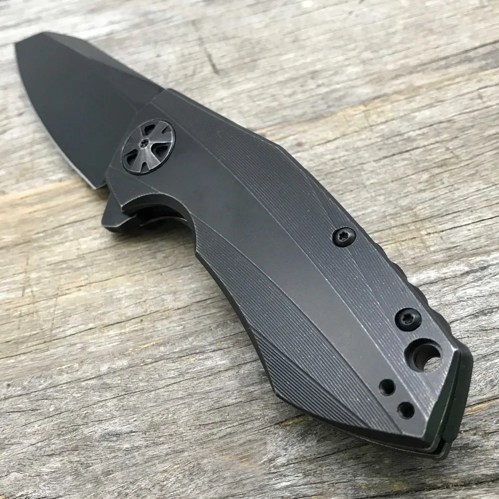 Складной нож LDT 0456 BW CTS 204P Blade TC4 титановые ножи с ручкой тактический карманный для