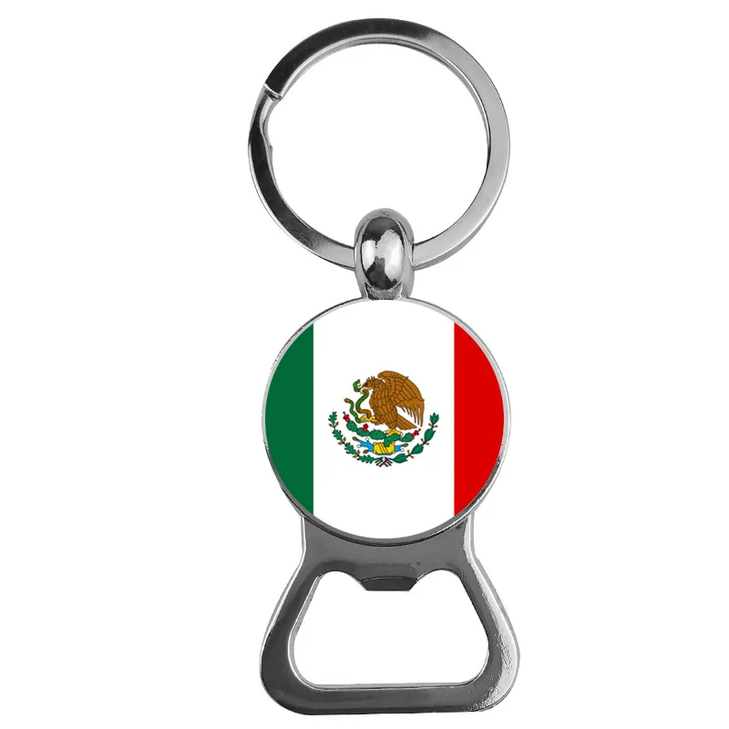 Брелок для ключей с изображением футбольного национального флага фанатов серег