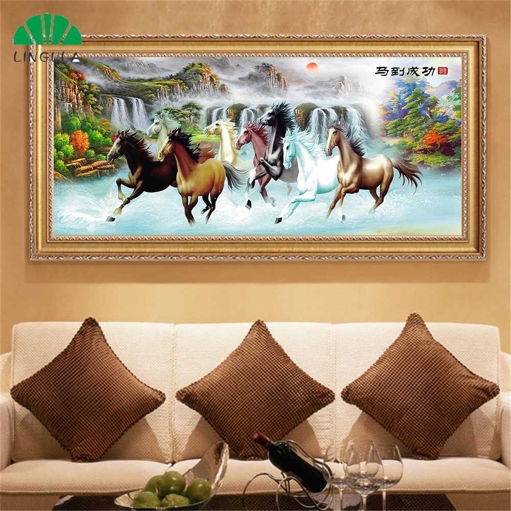 Настенная Картина на холсте с изображением китайских восьми ярдов и рисунками