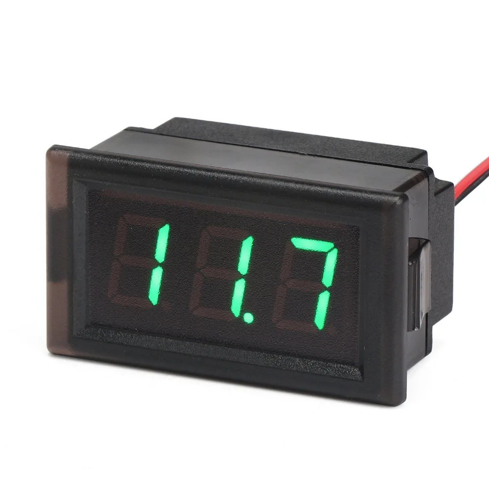 Водонепроницаемый Цифровой Измеритель постоянного тока 3 5 ~ 150 в светодиодный