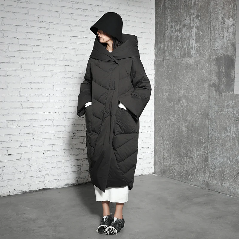 Женский пуховик LYNETTE'S Белый свободный в формальном стиле 2019|outerwear jackets|outerwear