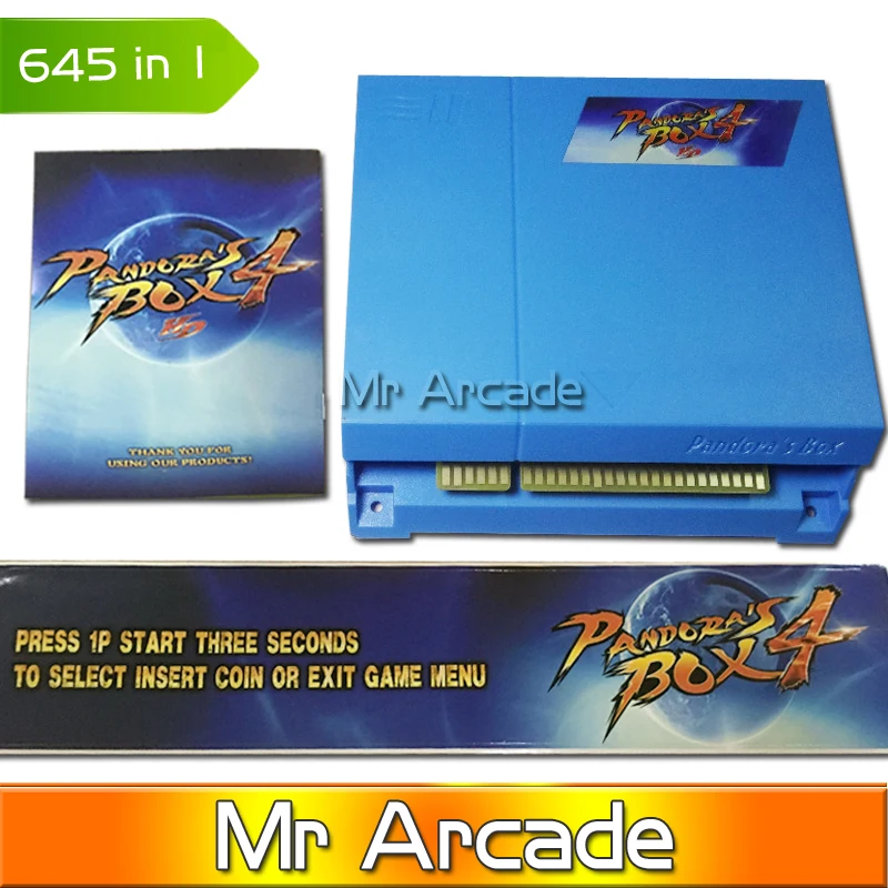 Pandora box 4 VGA / CGA output for LCD CRT 645 in 1 game board arcade bundle video-arcade jamma boards accesorios kit | Спорт и