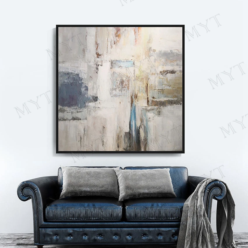 Современная Абстрактная Красивая Настенная картина с цветами пиона ручная