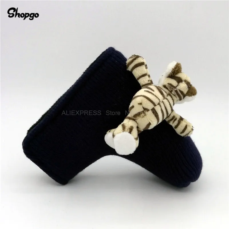 Полосатый тигр Гольф клюшки крышка головы с магнитной застежкой аксессуары для