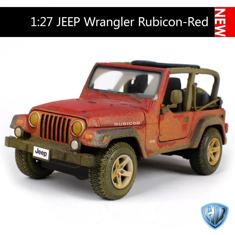 Maisto 1:27 jeep wrangler rubicon красная модель пикапа большой автомобиль с эмуляцией литой
