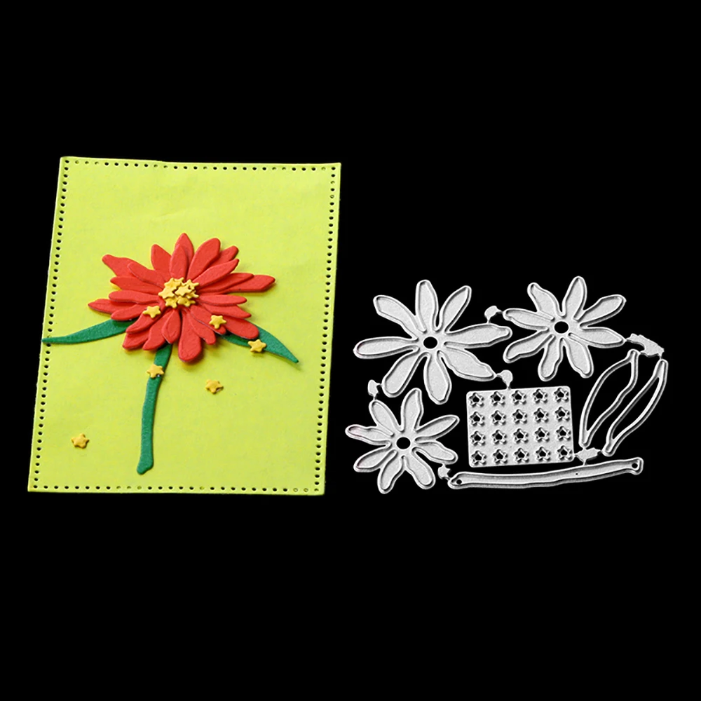 Kis DIY набор цветов маргаритки металлические стальные резные штампы для