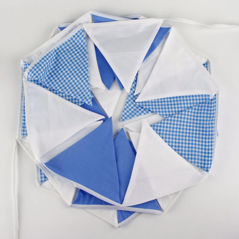 5 1 М 24 флага сине-белая ткань вечерние баннеры индивидуальность свадьба день