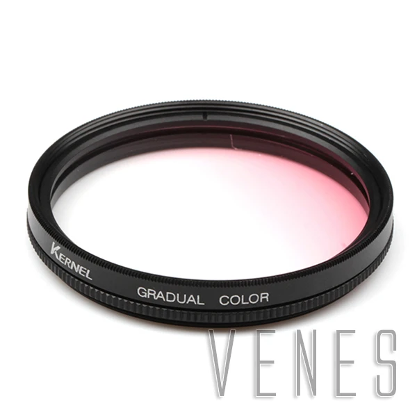 Наушники 55 мм градиентный розовый или коричневый Фиолетовый фильтр объектива