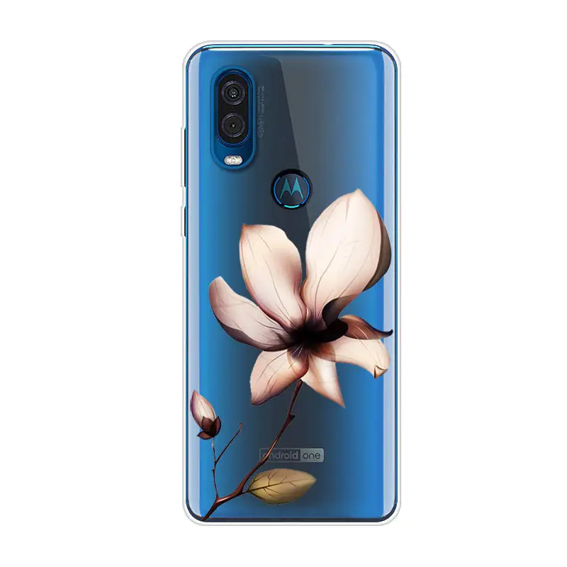 Чехол для Moto One Vision силиконовый мягкий чехол из ТПУ телефона Motorola MotoOne OneVision задняя