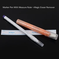 microblading skin piercing surgical eyebrow marker pen with measure ruler magic eraser remover brush tattoo scribe tool