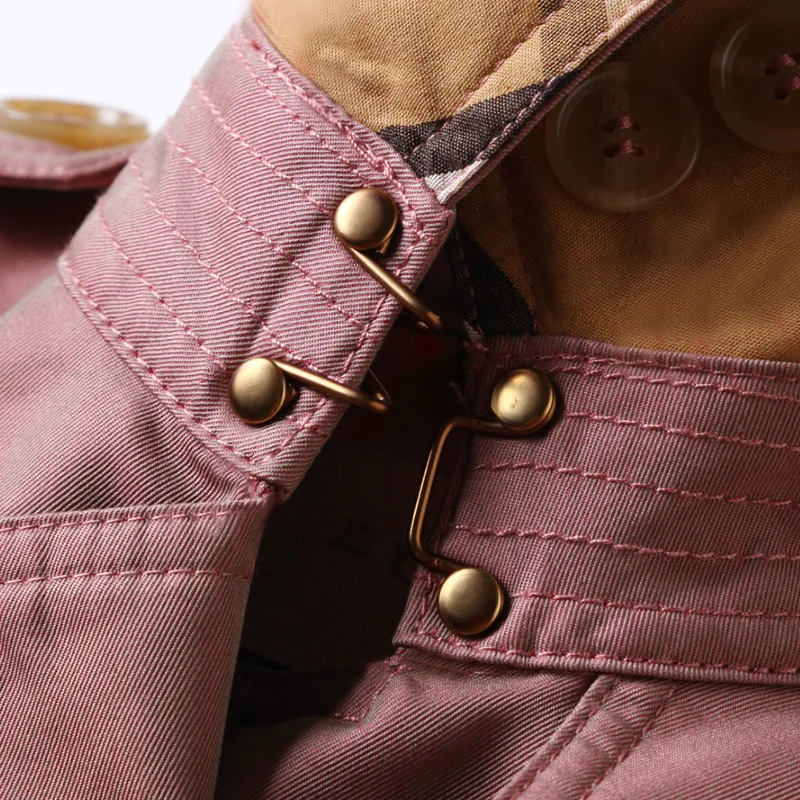 Высококачественная Осенняя Новинка 2018 британская двубортная ветровка-Хамелеон