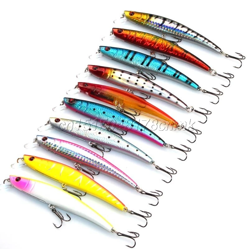 Высокого качества из жесткого пластика с колебание рыболовные приманки 11g/11 см