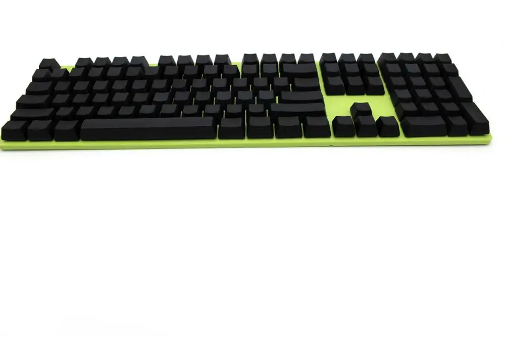 Пустой 108 ANSI ISO раскладка YMDK толстый PBT Keycap для OEM Cherry MX переключатели Механическая игровая клавиатура - Цвет: Black