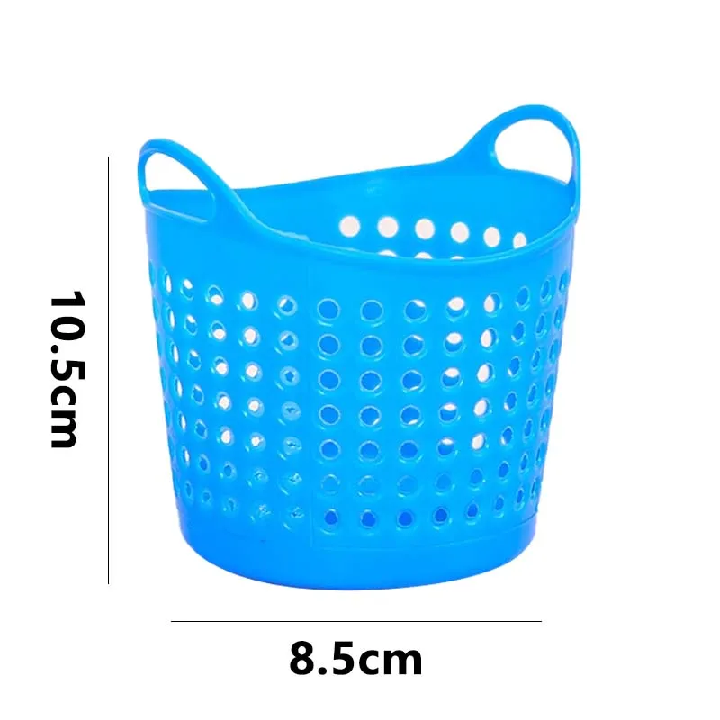 Новинка 2019 портативная настольная пластиковая корзина для хранения