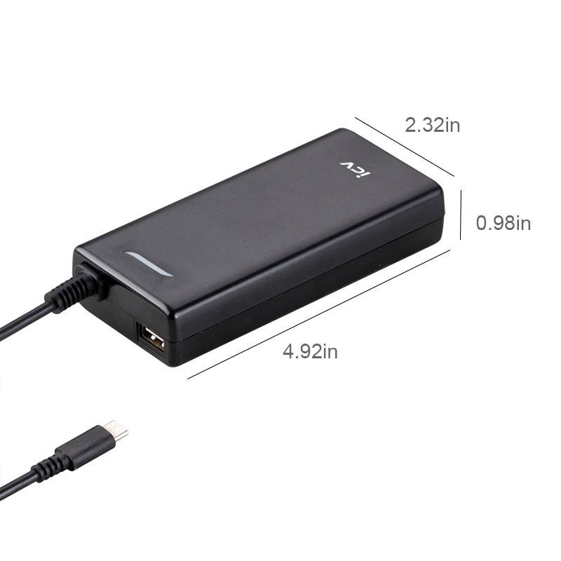 ICV 5-20V 90W Type-C USB-C USB C Laptop Adapter Notebook Charger for Macbook Google ChromeBook Pixel Blade Stealth Xiao mi Nexus |