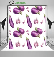 purple eggplant kitchen watercolor backdrop polyester or vinyl cloth high quality computer print wall background
