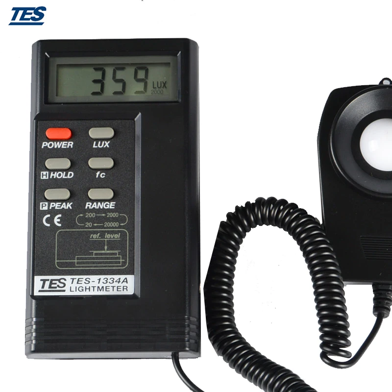 TES 1334A Digital Light Meter|meter manufacturers|light power meterlight flashing |