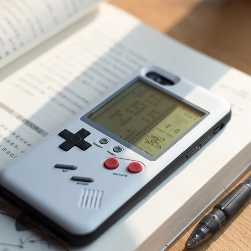 Чехол для телефона в стиле ретро Tetris Gameboy Apple iPhone 7 8 Plus мягкий чехол из ТПУ Game boy X 6 6s