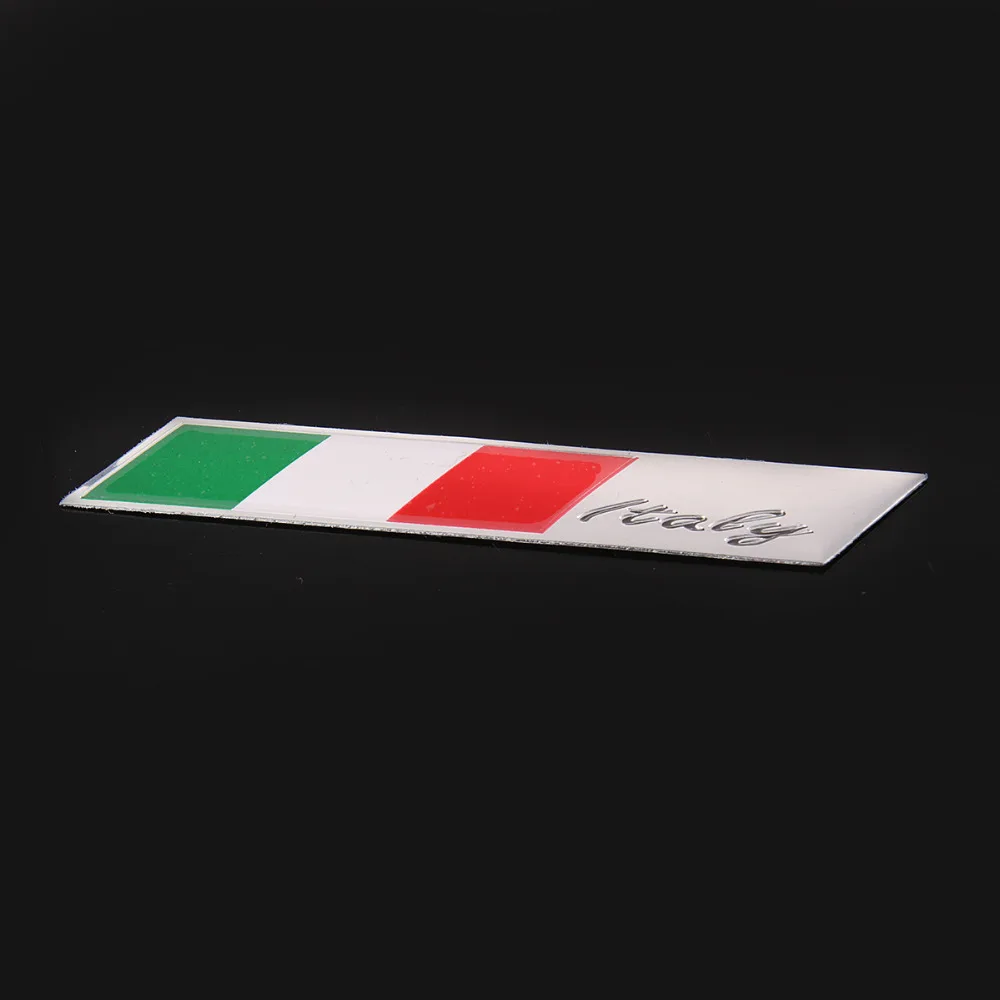 3D алюминиевая Франция Великобритания италия флаг США логотип автомобиля стикер