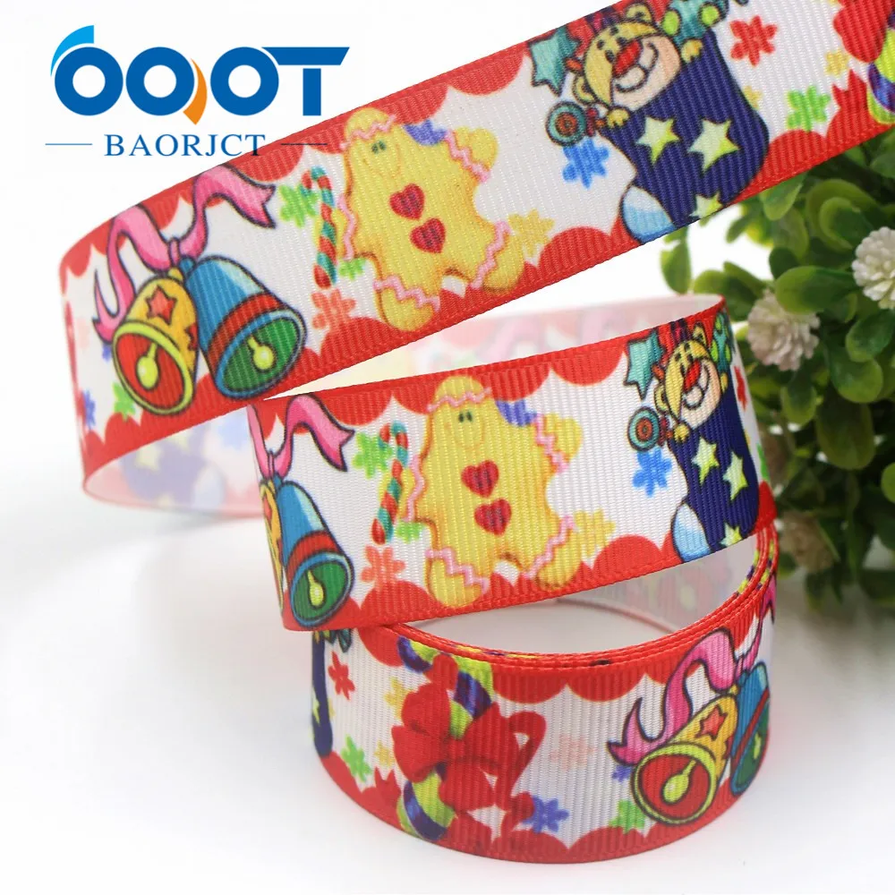 Рождественская серия OOOT BAORJCT ленты из мультфильма грогрен 25 мм 10 ярдов аксессуары