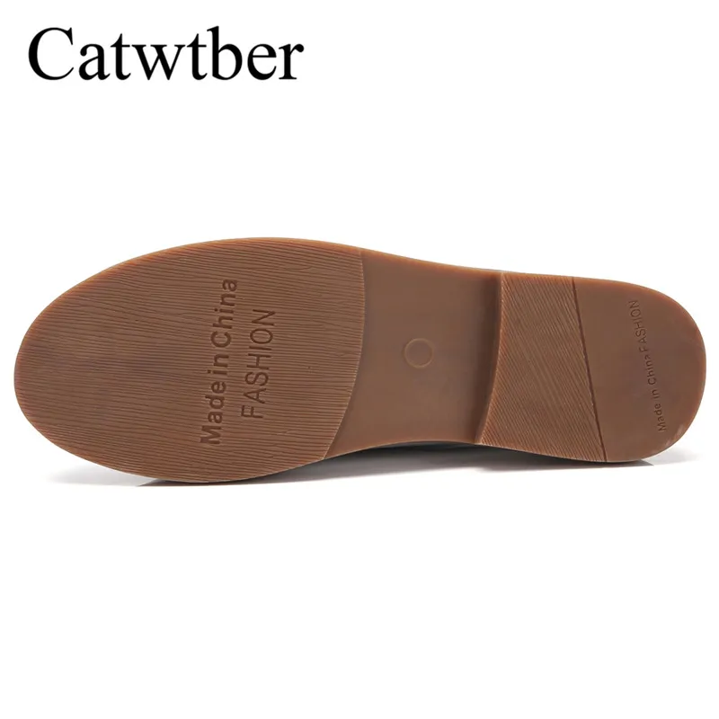 Catwtber Весенняя Дамская обувь балетки Женская без каблука женские черный