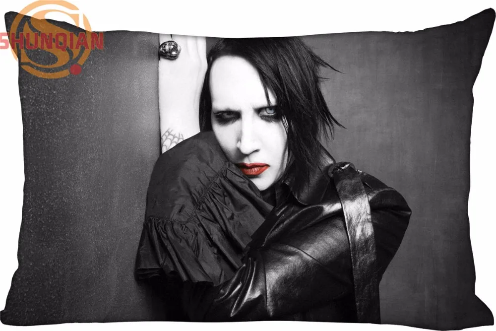 Популярная Милая прямоугольная наволочка Мэрилин Мэнсон чехол на молнии для