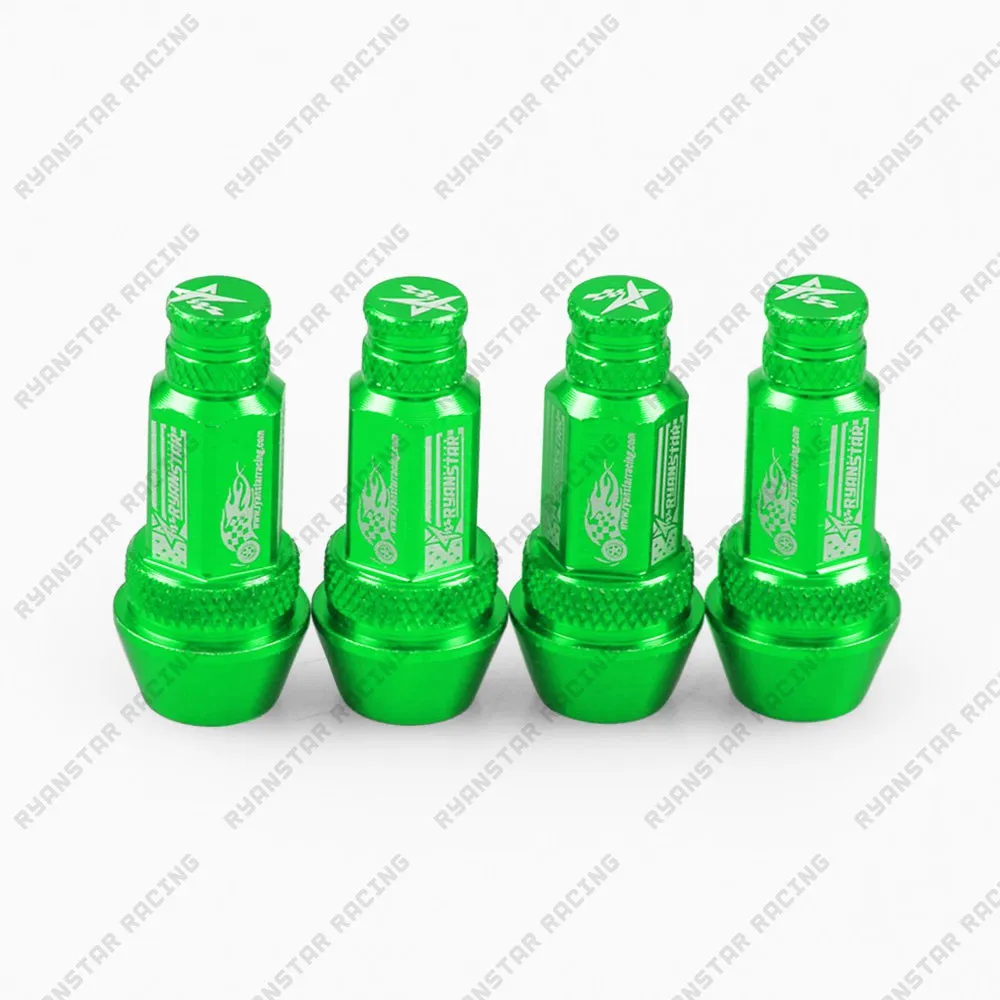 Ryanstar универсальный автомобиль Гонки шинный воздушный клапан Стволовые колпачки