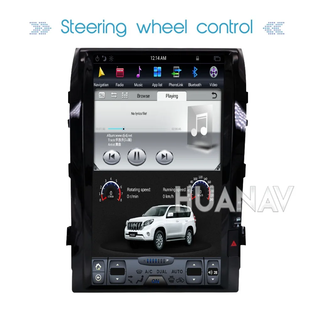 Android Tesla стиль 1" gps навигация dvd-плеер автомобиля для TOYOTA LAND CRUISER LC200 2008- головное устройство мультимедийный экран радио