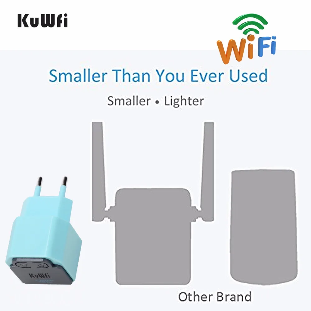 KuWFi 300 Мбит/с беспроводной Wi-Fi ретранслятор 2,4 ГГц AP маршрутизатор 802.11N Wi-Fi усилитель сигнала расширитель диапазона Усилитель с США ЕС вилка
