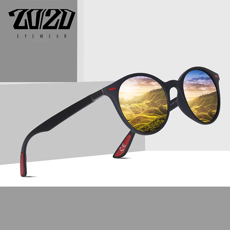 20/20 Бренд Дизайн Солнцезащитные Очки Мужчины Поляризованные Овальные Рамки