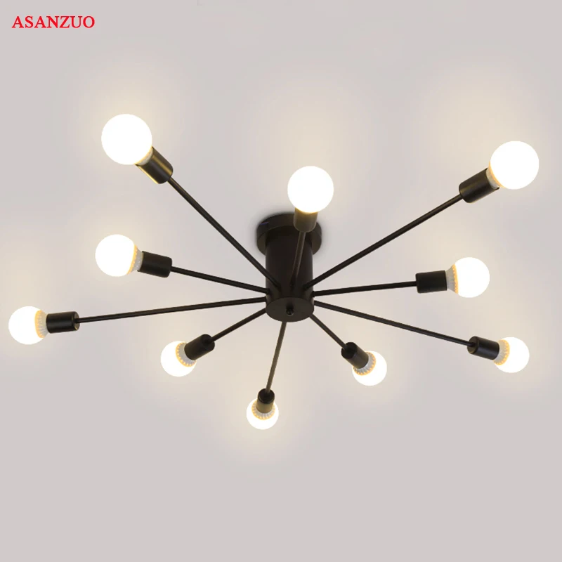 Винтажные железные потолочные светильники s потолосветильник в стиле лофт