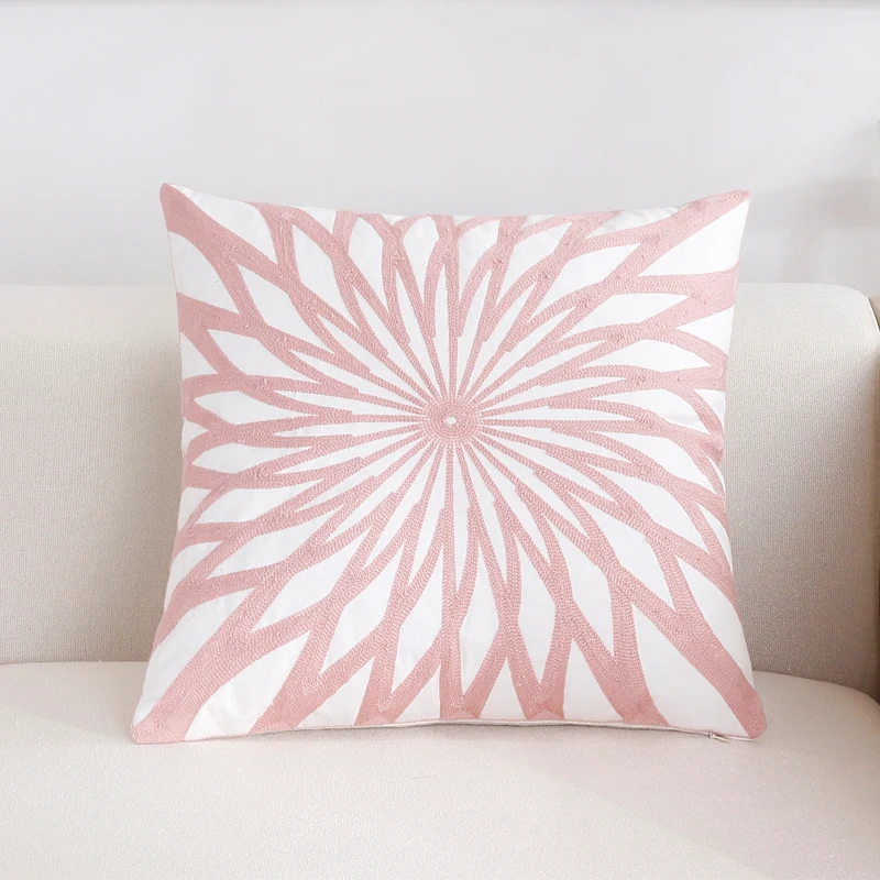 Роскошная хлопковая льняная наволочка с геометрическим узором декоративная