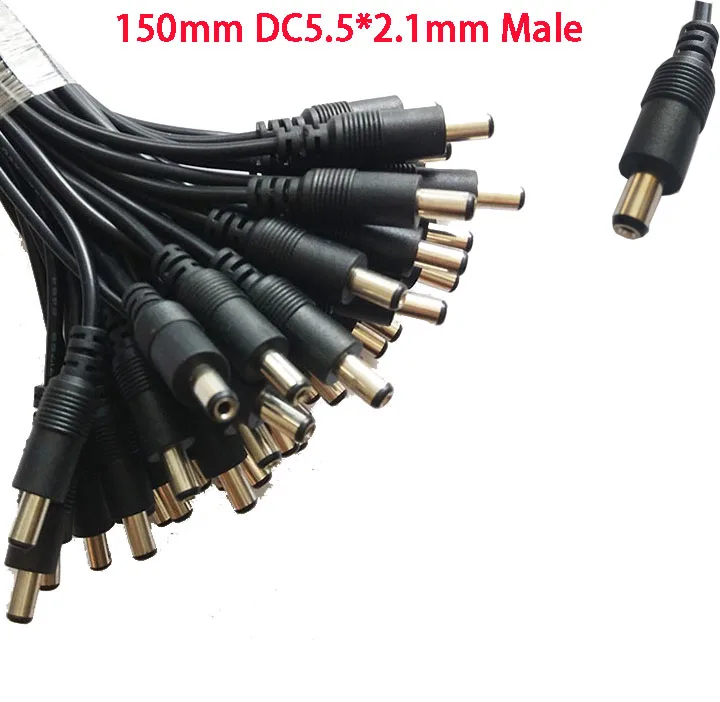 DC 5 5*2 1 мм Штекерный разъем 150 провод красный черный двойной кабель