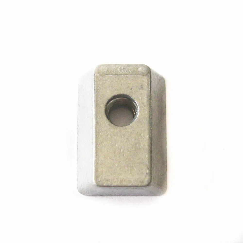 4 шт./лот металлическая фиксированная пластина Z042M одно отверстие слот гайка