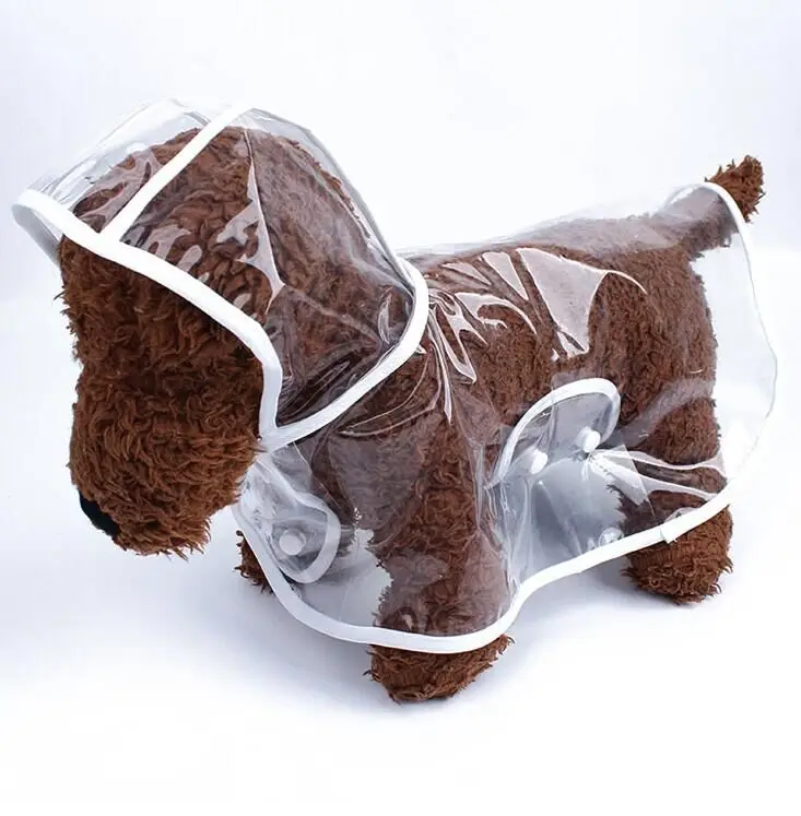 Товары для домашних животных дождевик собак одежда пальто прозрачный