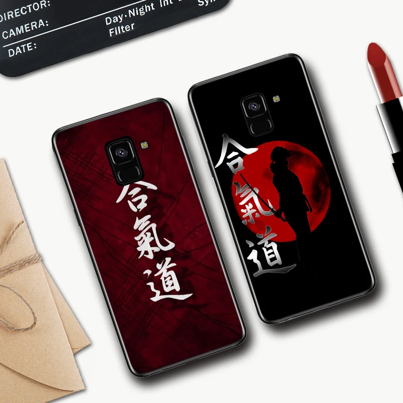 Японский силиконовый чехол aikido Judo для Samsung A2 Core A3 A5 A6 Plus A7 A8 A9 A10 A30 A50 A60 A70 A10S A30S A50S
