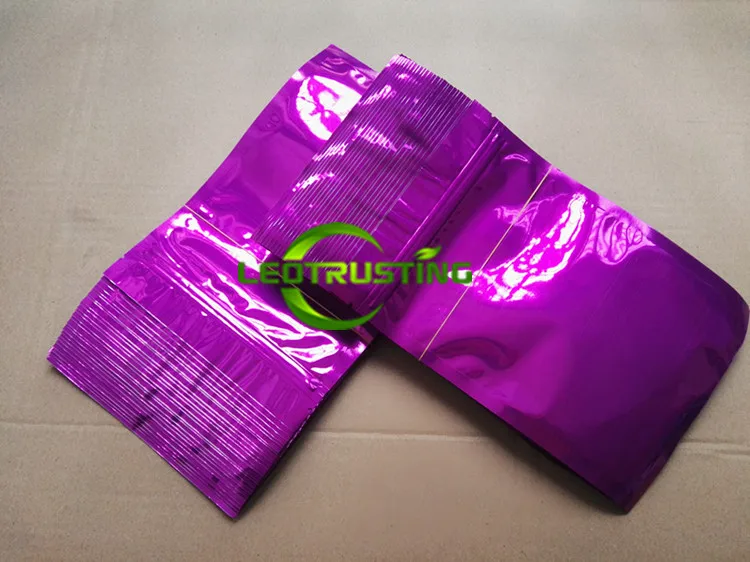 Leotrust 100 шт 7 цветов Глянцевая алюминиевая фольга Ziplock сумка плоская Нижняя блестящая фольга Упаковка мешок образец мешок порошок подарочные пакеты