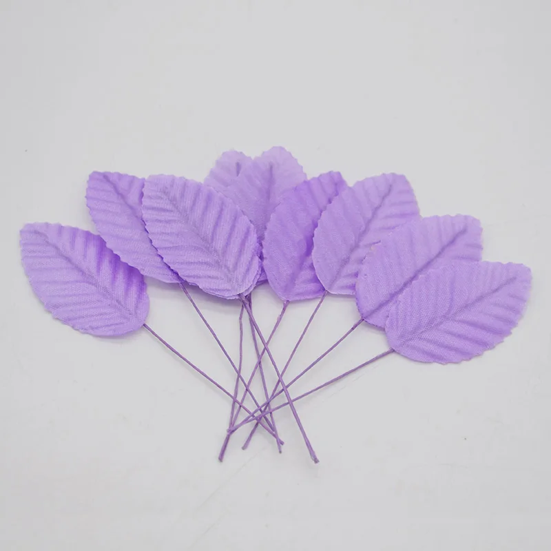 40 шт./лот искусственные листья высокая имитация Листья Шелковый цветок для