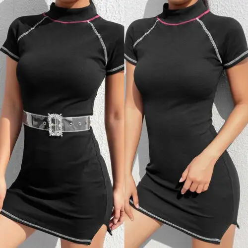 Новое поступление женские летние платья в стиле бохо с высокой горловиной