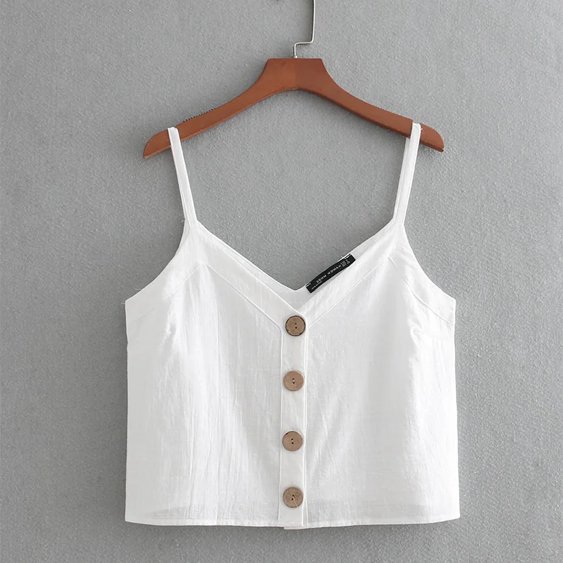 Женские топы и блузки Arvinxia ZA модные удобные однотонные с пуговицами в горошек