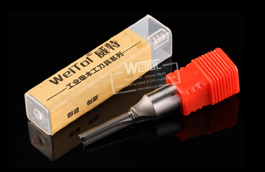 Weitol 1 шт. Вольфрамовая сталь 1/2 дюймов TCT фреза с прямым хвостовиком резьба по дереву Инструменты ЧПУ гравировка бит Концевая фреза