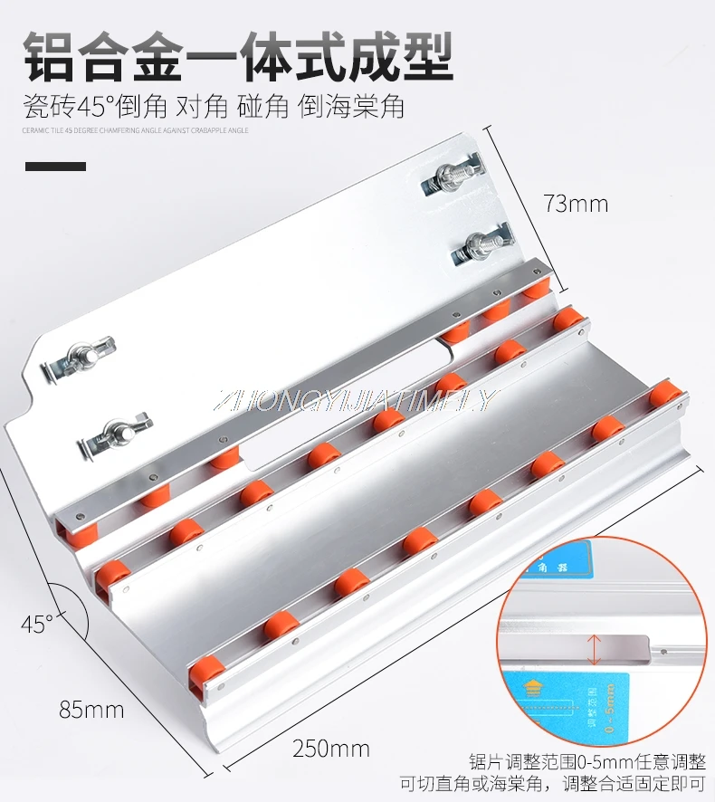 Станок для снятия плитки под углом 45 градусов детали режущей машины Угловое