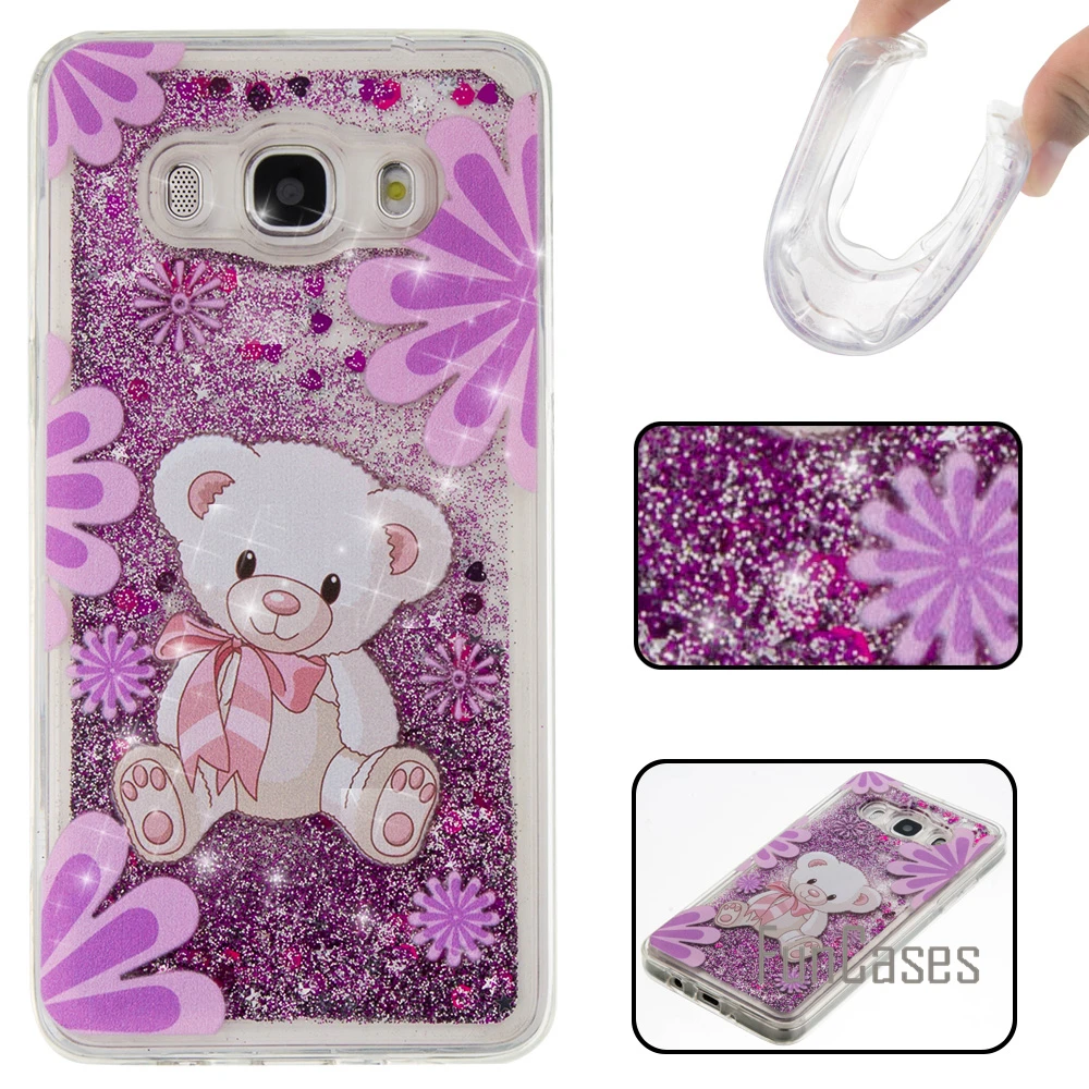 Динамичный жидкий песок чехол для fundas samsung Galaxy J5 2016 J510 5 2 &quotдля coque Чехол с