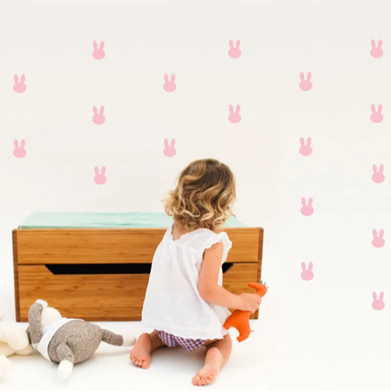 Маленькая огранка кролик Красочные стены искусства декоративная стена для