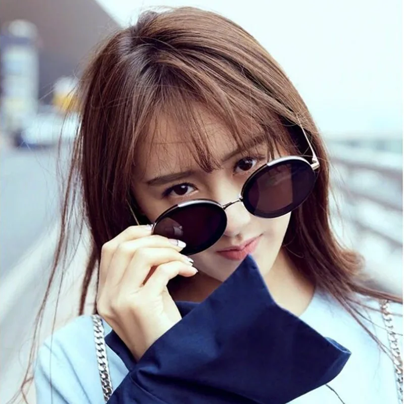 Женские и мужские круглые солнцезащитные очки kelen HARMONY брендовые прозрачные с