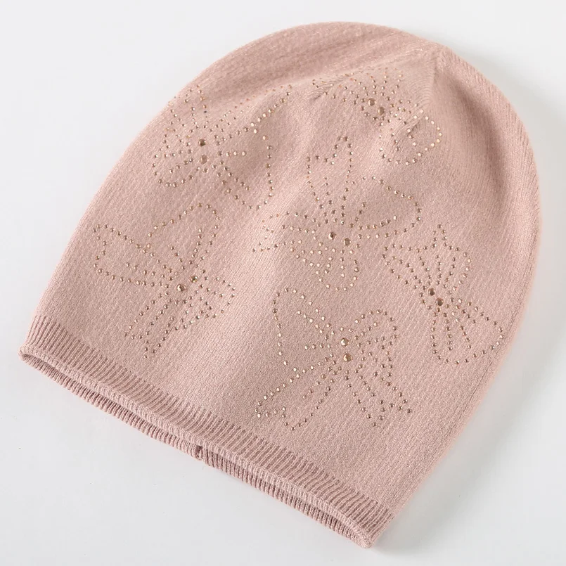 Женские шерстяные шапки EAGLEBORN повседневные двухслойные толстые вязаные с