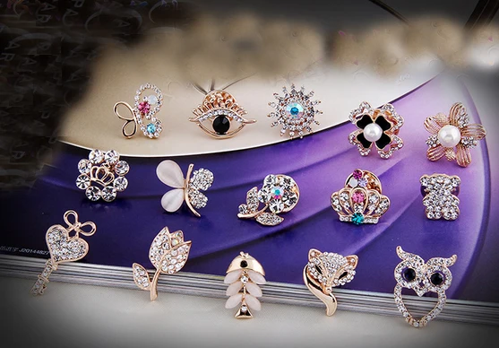 Брошь на воротник в виде совы лисы медведя клевера | Украшения и аксессуары