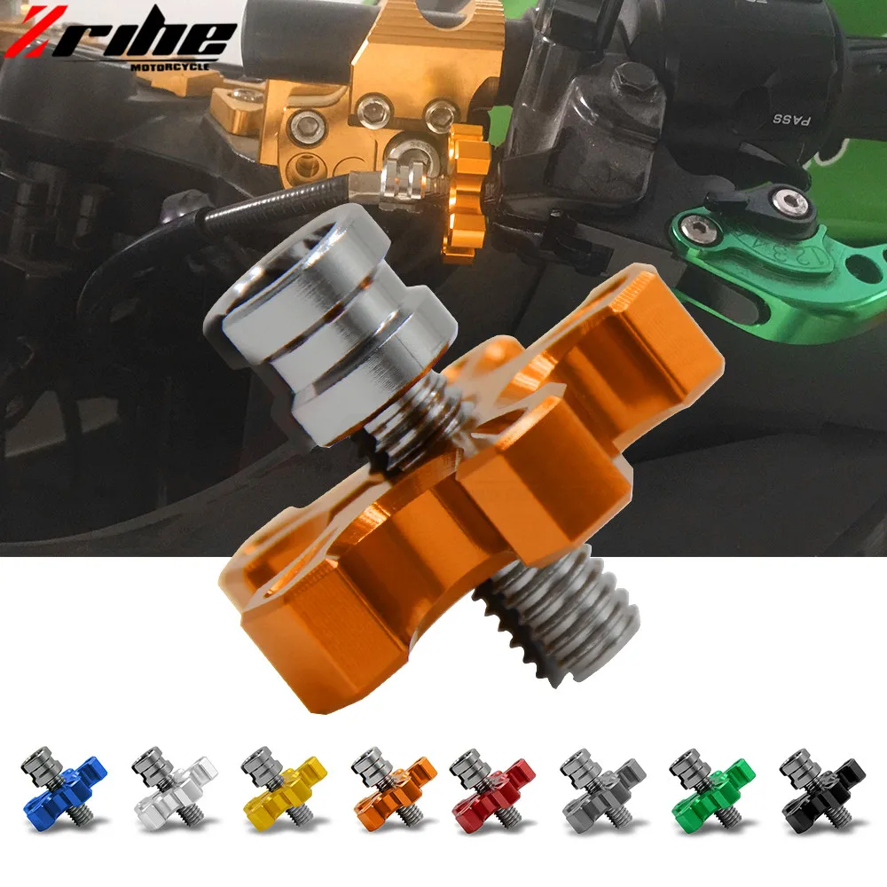 

Universal motorcycle 8mm * 1.25 10mm cnc aluminum clutch wire adjustment cable For kawasaki ninja 650r er-6n/f versys 650 2009 2