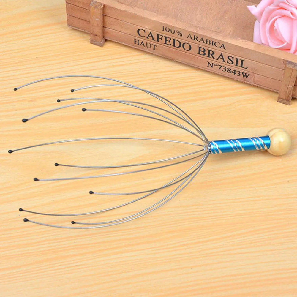 Массажер для головы коготь массажёр кожи Осьминог средства ухода за кожей Шеи Relax