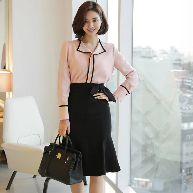 Из двух частей Новинка осени с длинными рукавами длинная рубашка рыбий хвост